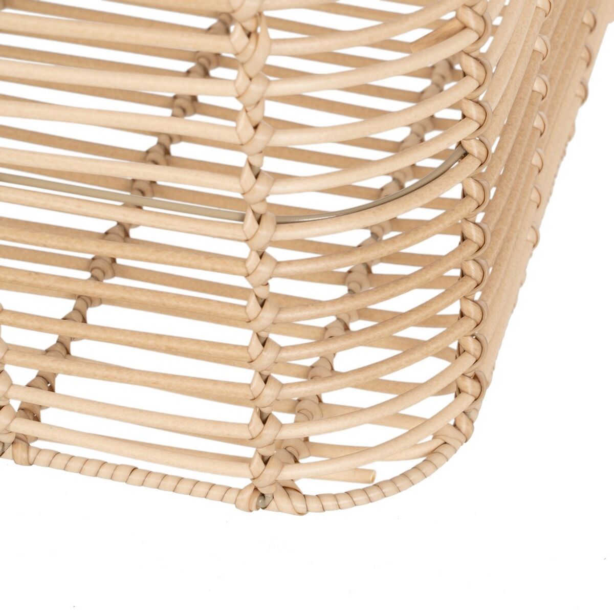 Set di Cesti Naturale Resina 46 x 35 x 23 cm (4 Unità)