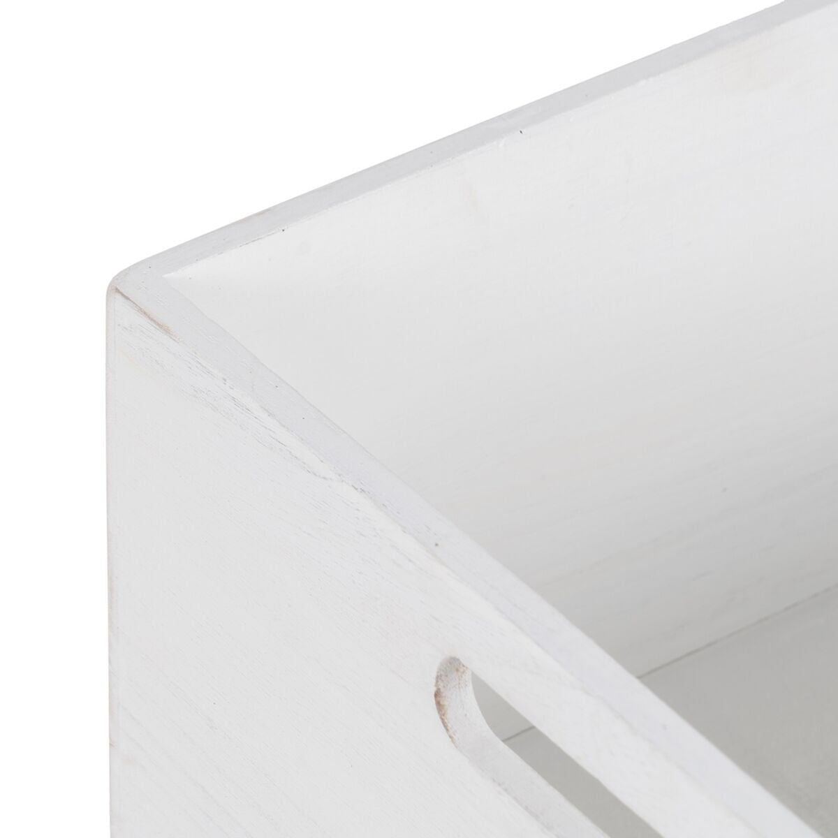 Set di Scatole Decorative Bianco Naturale Legno di paulownia 44 x 31 x 18 cm (3 Pezzi)