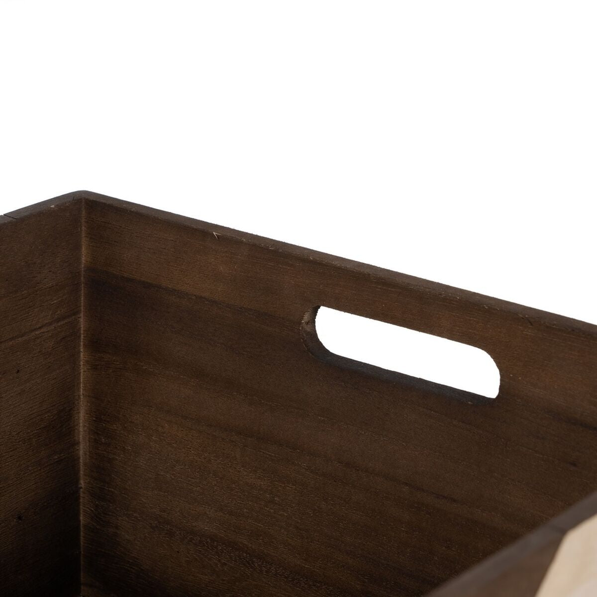 Set di Scatole Decorative Marrone Naturale Legno di paulownia 44 x 31 x 18 cm (3 Pezzi)