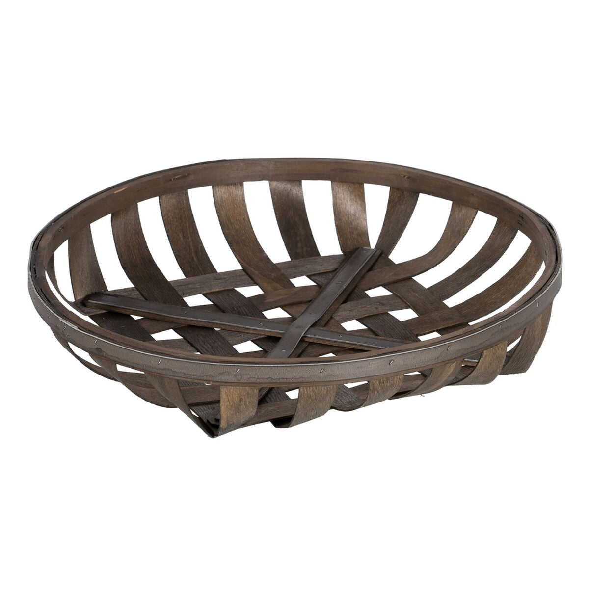 Set di Cestini Marrone Legno 51 x 51 x 9 cm (3 Unità)