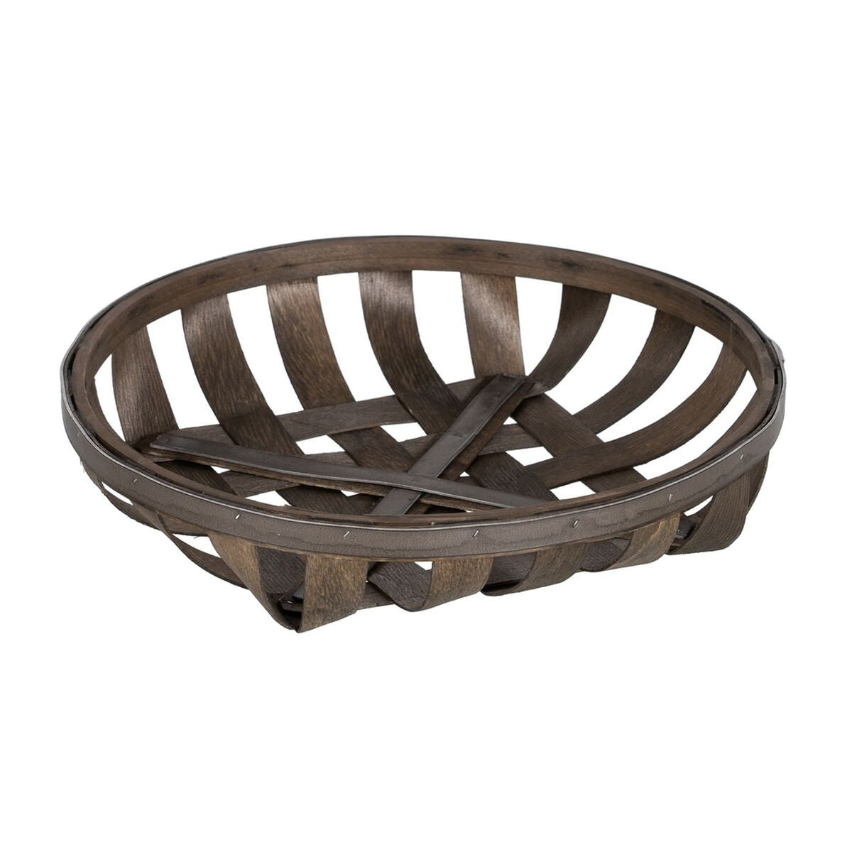 Set di Cestini Marrone Legno 51 x 51 x 9 cm (3 Unità)