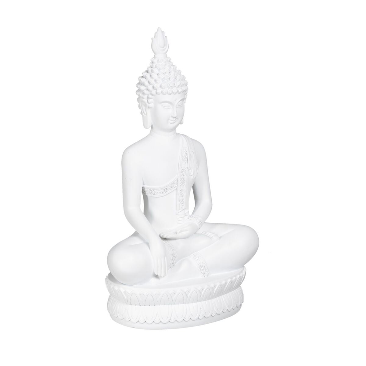Statua Decorativa Bianco Buddha 19,2 x 12 x 32,5 cm
