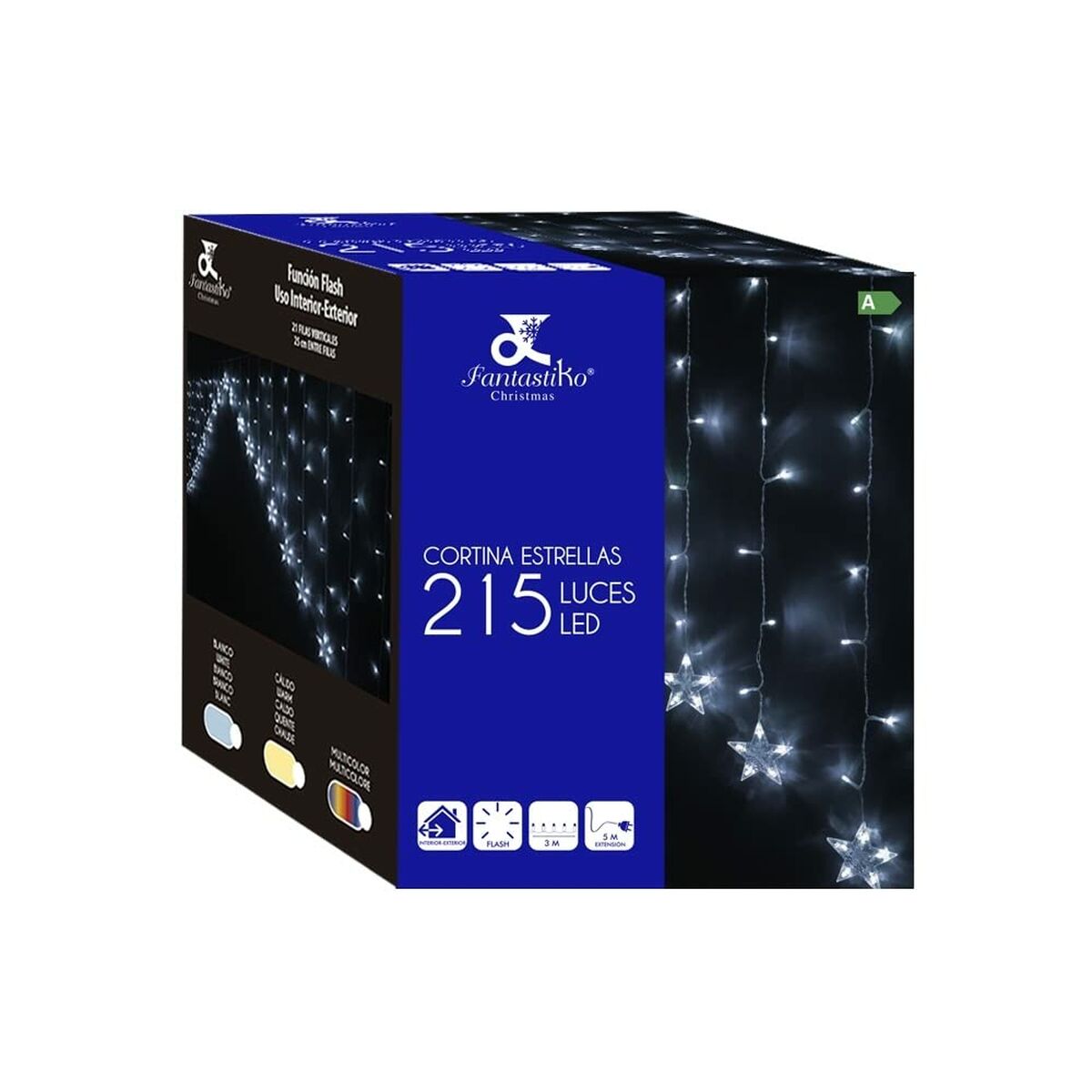 Tenda Luminosa LED Multicolore Stelle