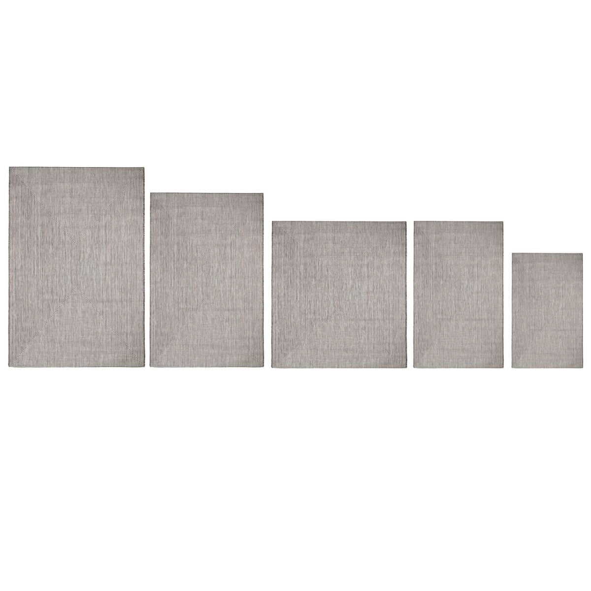 Tappeto per esterni Quadro Grigio 230 x 160 cm