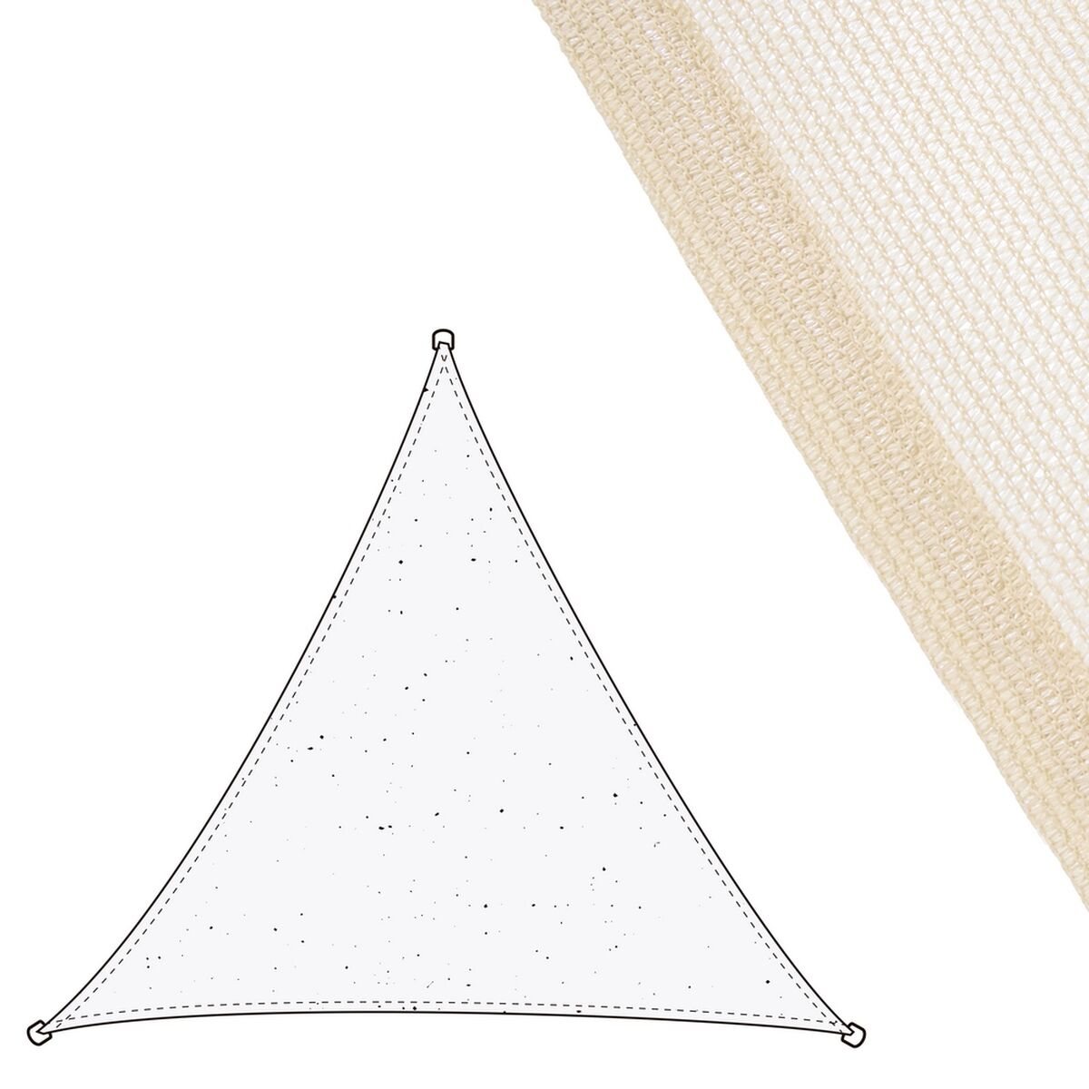 Stoffa 3 x 3 m Tenda Beige Polietilene