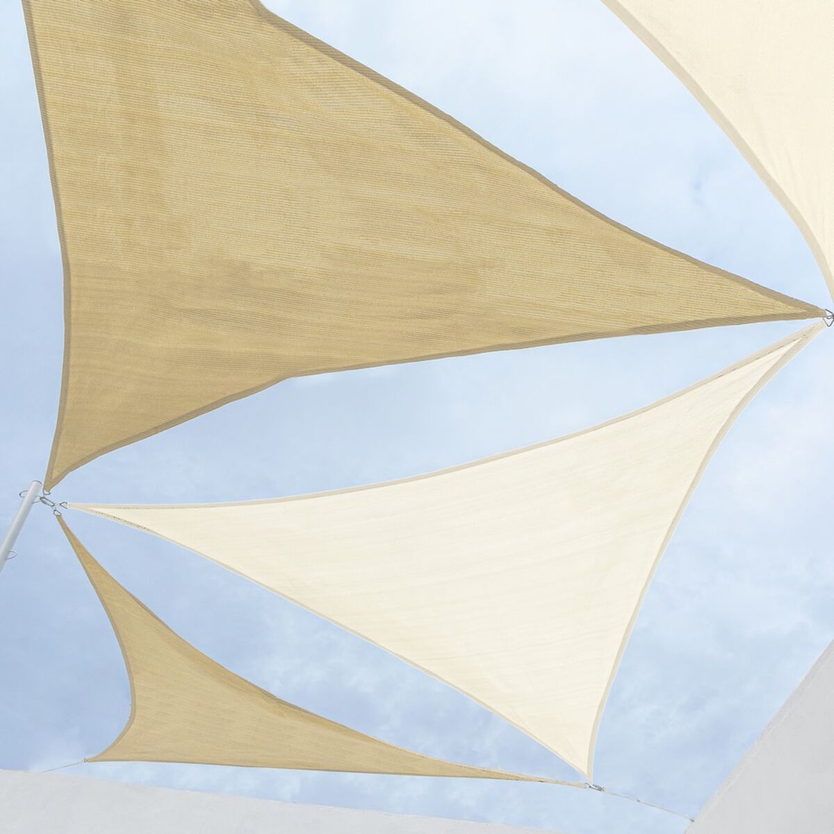 Stoffa Tenda 5 x 5 m Beige Polietilene