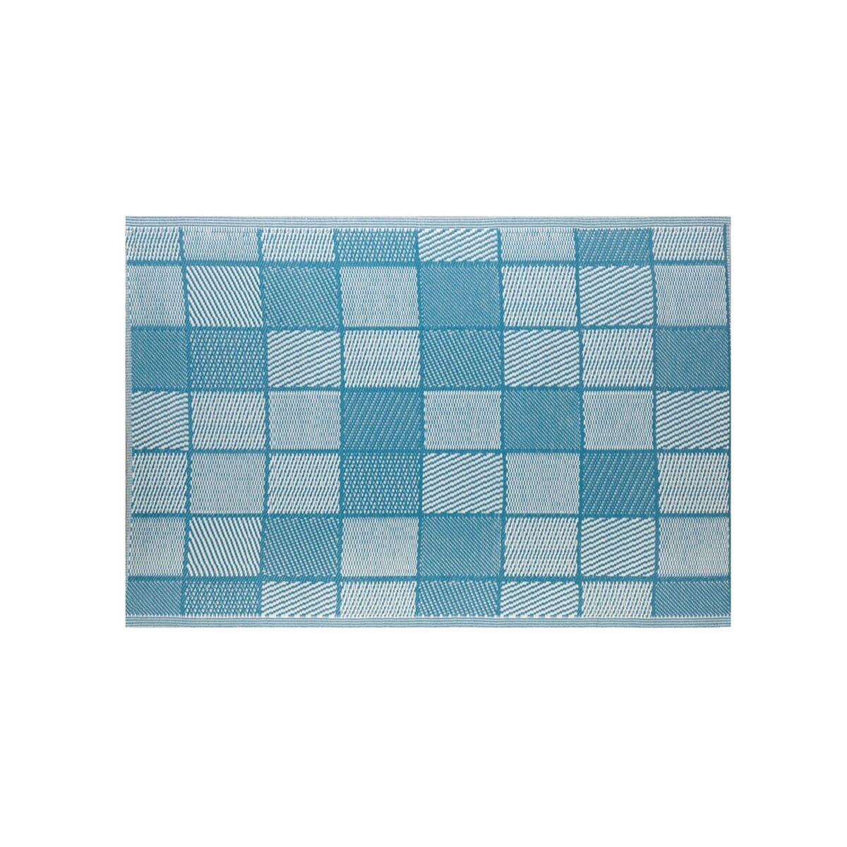 Tappeto per esterni Meis Azzurro Bianco polipropilene 140 x 200 cm