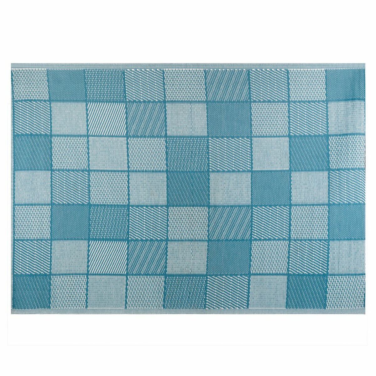 Tappeto per esterni Meis Azzurro Bianco polipropilene 180 x 270 cm