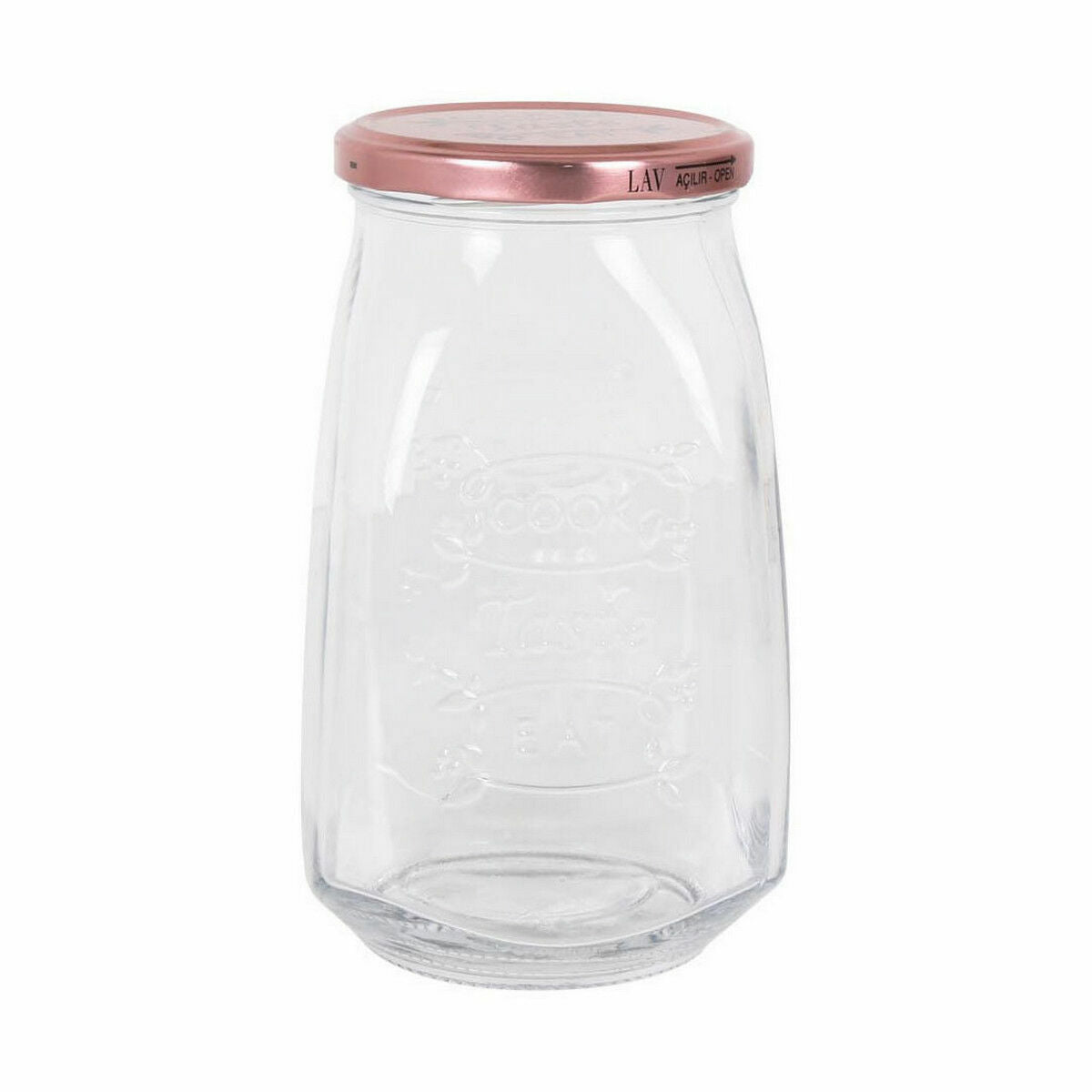 Barattolo In Vetro Trasparente Inde Tasty Con coperchio 1,05 L (12 Unità)