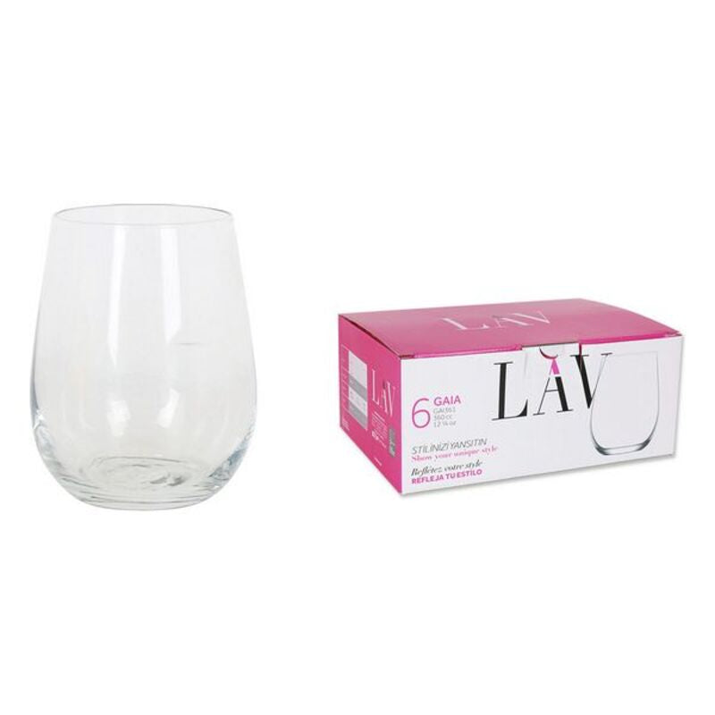 Set di Bicchieri LAV Gaia (6 pezzi) (360 ml)