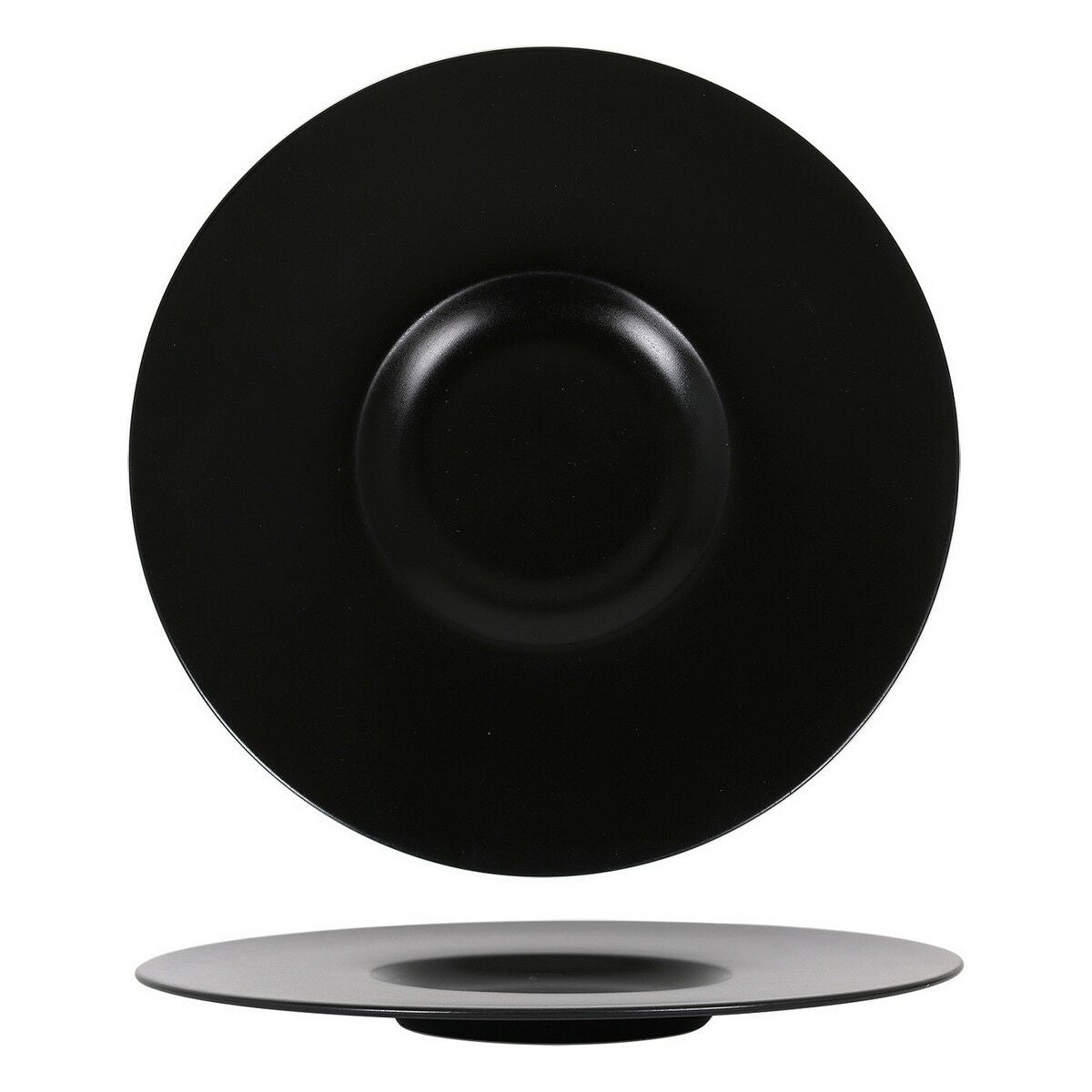 Piatto Piano Neat Porcellana Nero (Ø 30 cm)