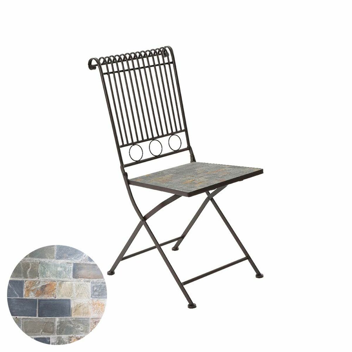 Sedia Pieghevole Kaemingk Stuttgart Marrone (39 x 39 x 9 cm)