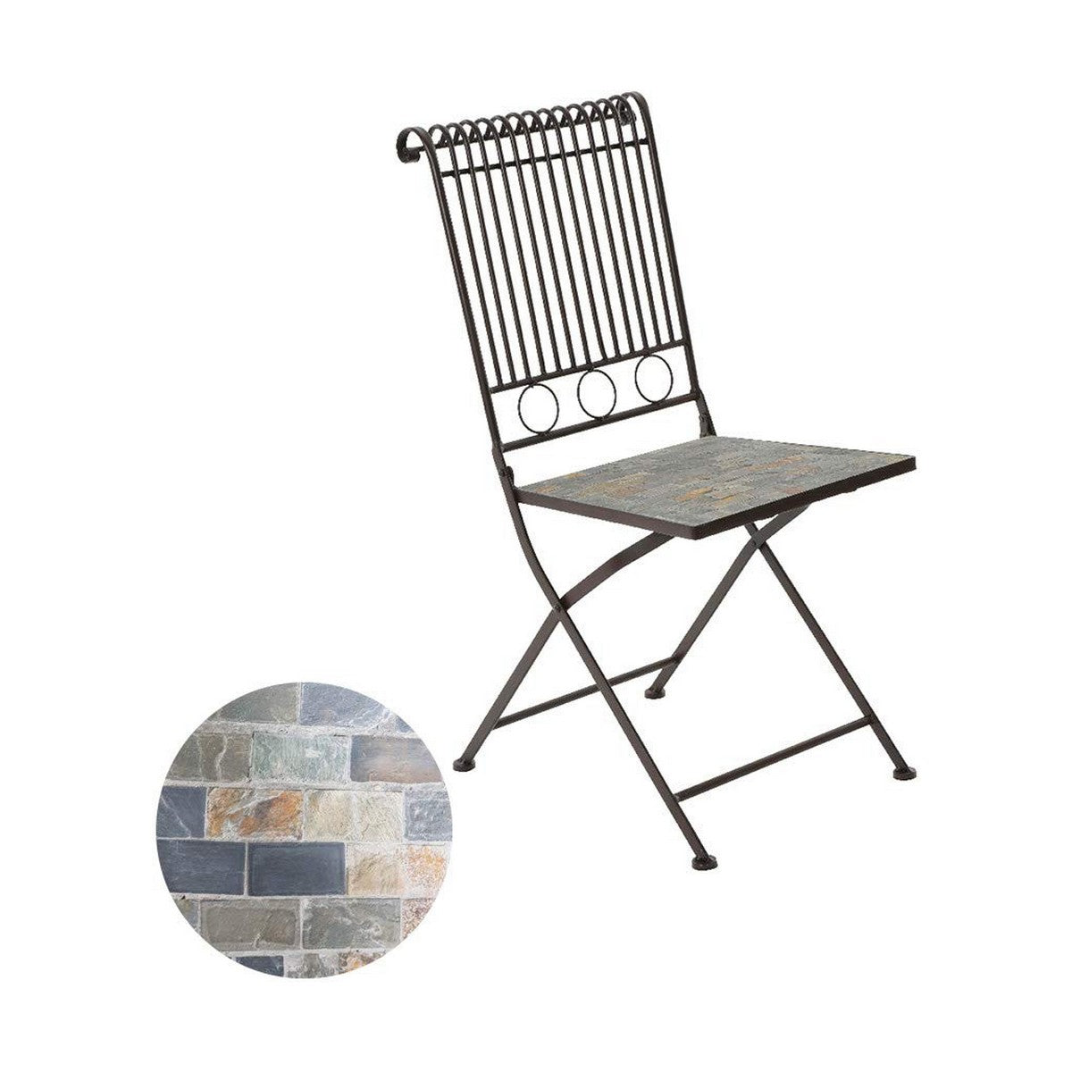 Sedia Pieghevole Kaemingk Stuttgart Marrone (39 x 39 x 9 cm)