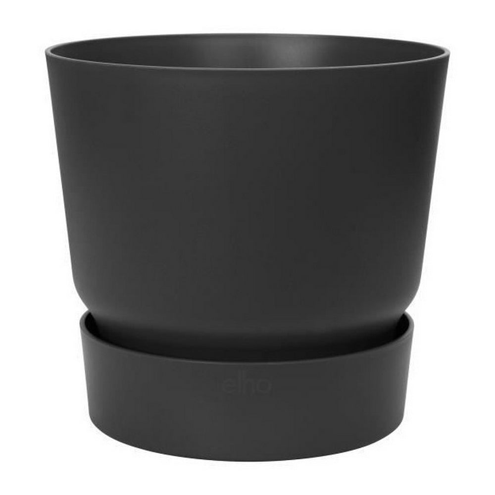 Vaso Elho Greenville Rotondo Nero Plastica (Ø 39 x 36,8 cm)