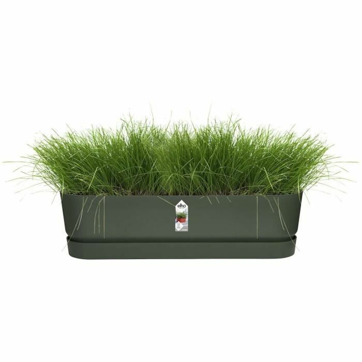 Vaso rettangolare da Balcone Elho   50 cm Nero Plastica Ovalada