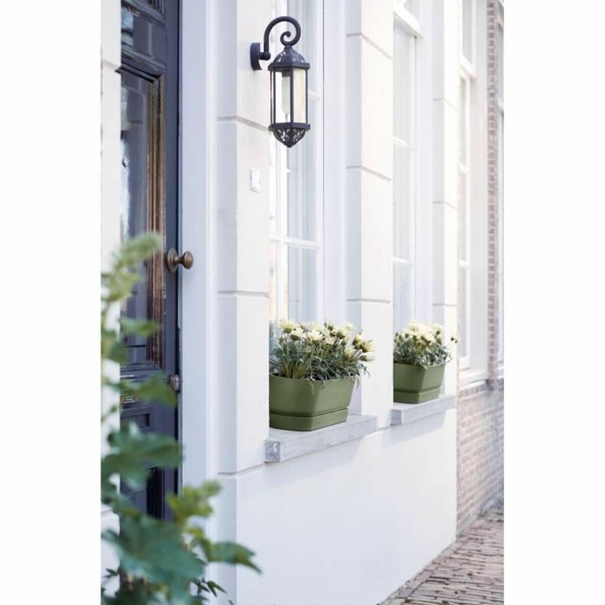 Vaso rettangolare da Balcone Elho   50 cm Nero Plastica Ovalada