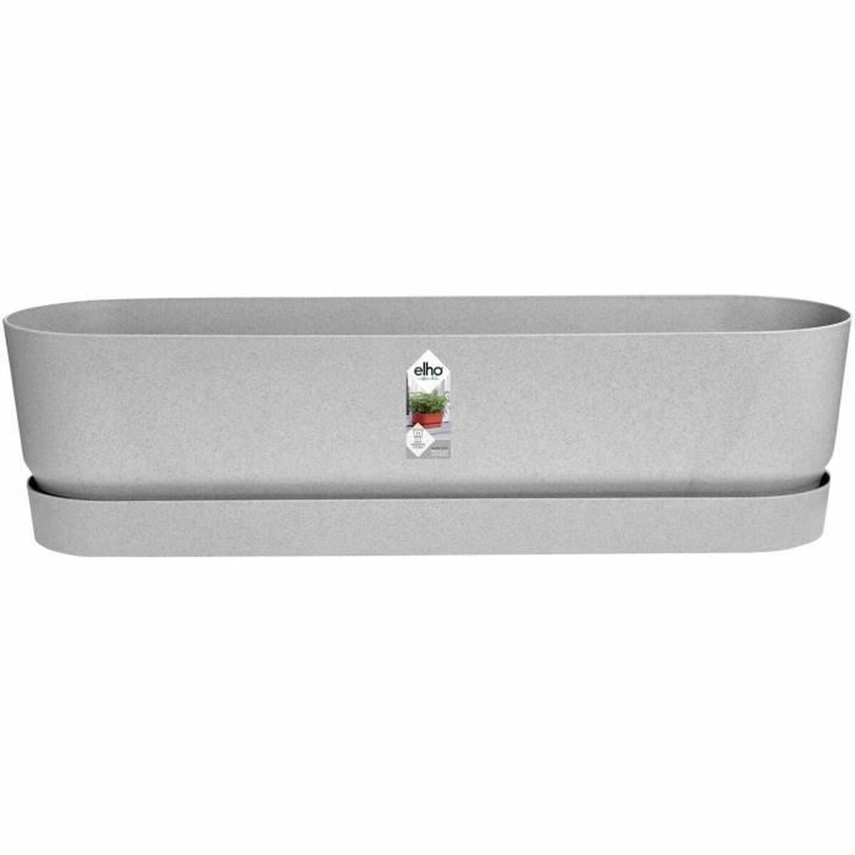 Vaso rettangolare da Balcone Elho   Grigio 70 cm Plastica Ovalada