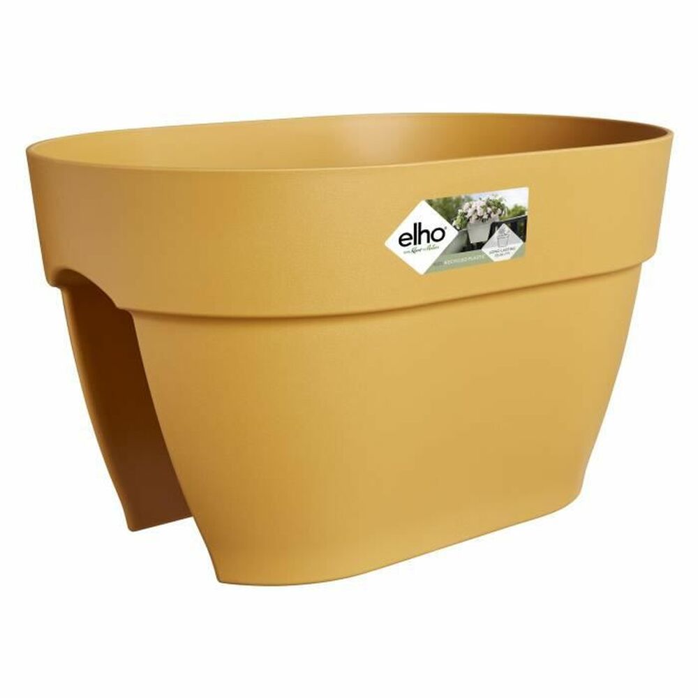Balconiera doppia da ringhiera Elho Vibia Campana 26 x 39 x 22 cm Giallo