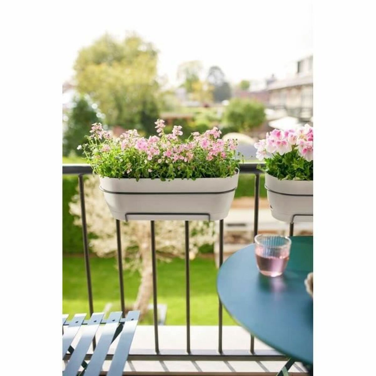 Vaso rettangolare da Balcone Elho   50 cm Bianco Rettangolare Plastica