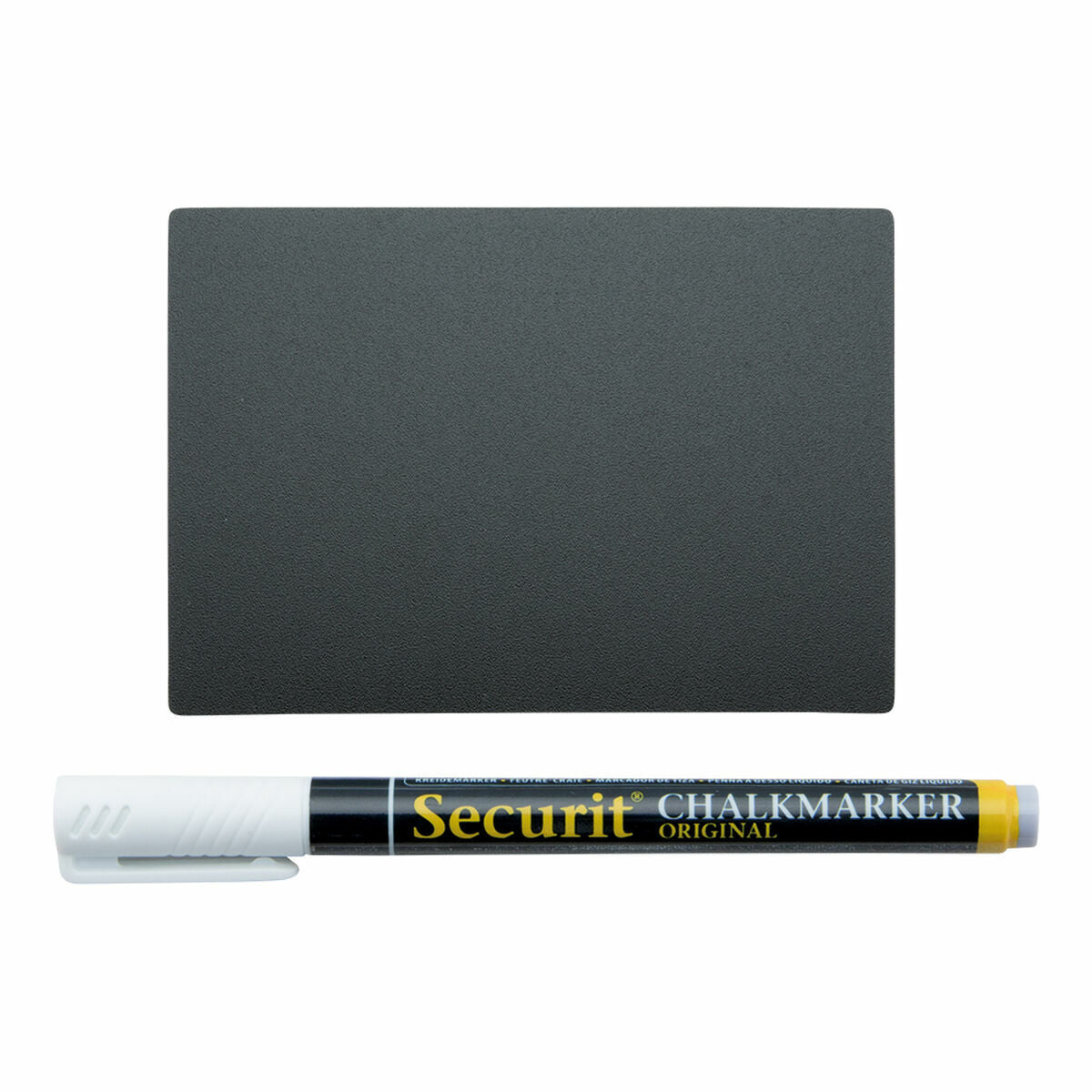 Lavagna Securit Con supporto Set 7,4 × 10,5 cm 20 Unità Nero
