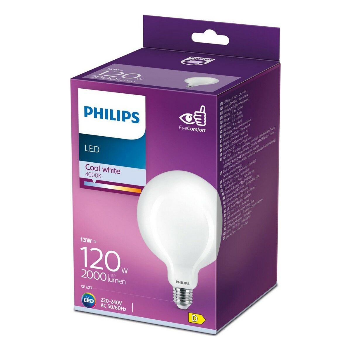 Lampadina LED Philips E27 13 W 2000 Lm (12,4 x 17,7 cm) (4000 K)