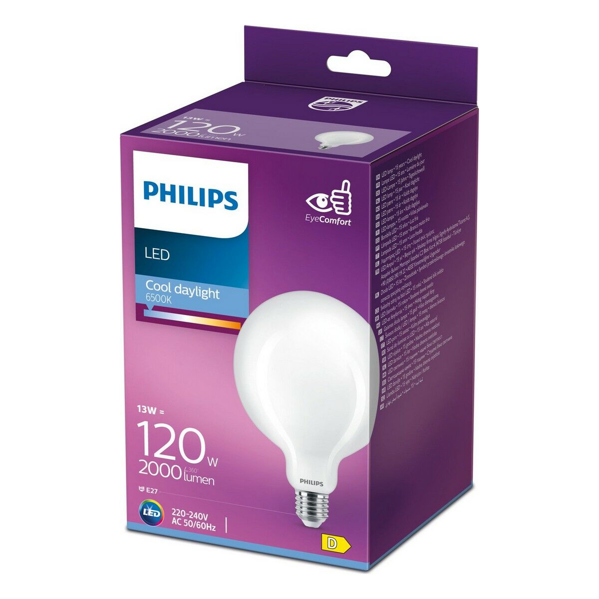 Lampadina LED Philips E27 13 W 2000 Lm (12,4 x 17,7 cm) (6500 K)
