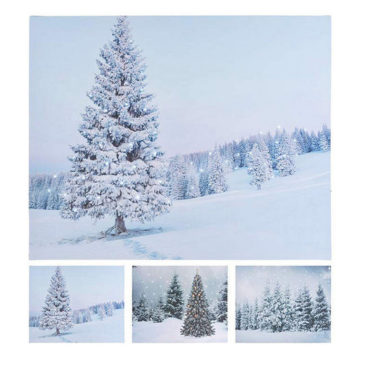 Quadro albero nella neve (50 X 1,5 X 40 CM)