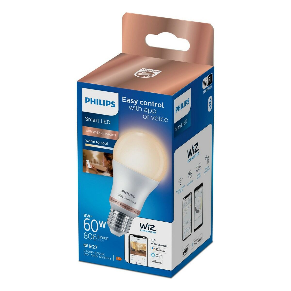 Lampadina LED Philips Wiz 806 lm (2700 K) (6500 K)