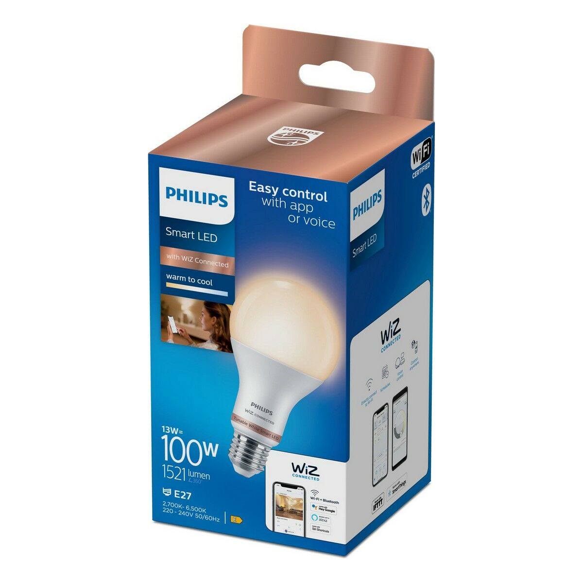 Lampadina LED Philips Wiz A67 smart E27 13 W 1521 Lm (6500 K)