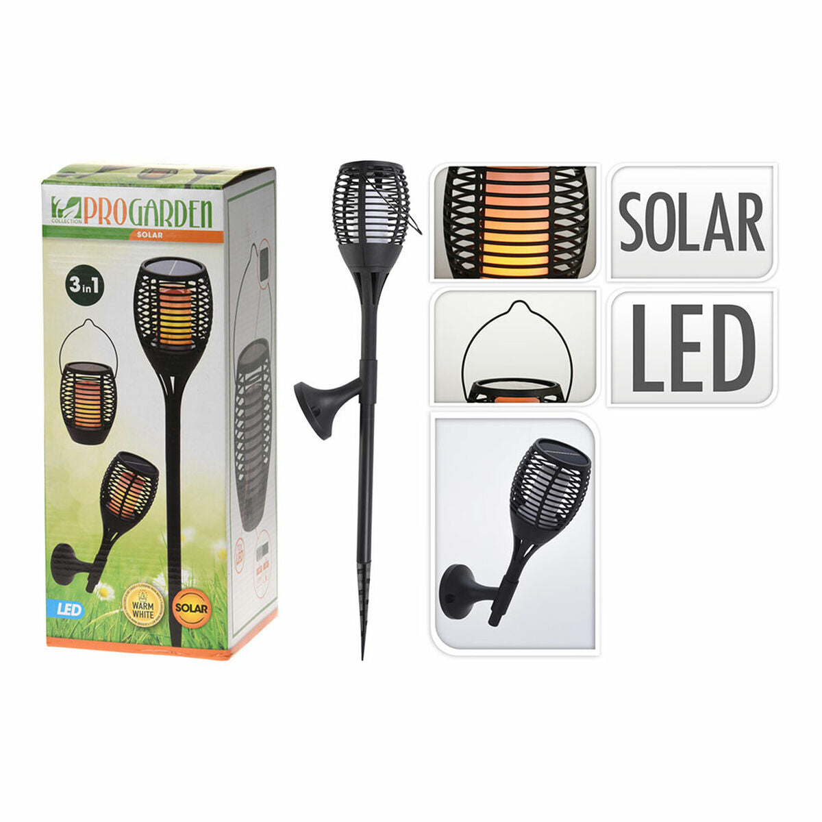 Lanterna da Giardino Solare LED Multiposizione