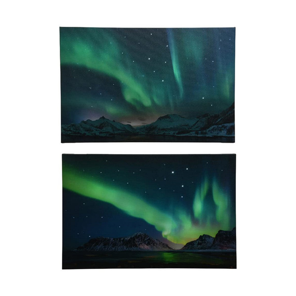 Quadro aurora boreale Decoris (58 X 4 X 38 CM)