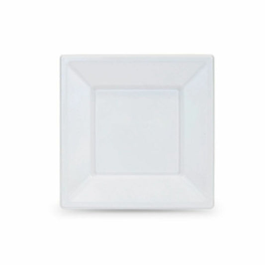 Set di piatti riutilizzabili Algon Bianco Plastica 18 x 18 x 1,5 cm (36 Unità)