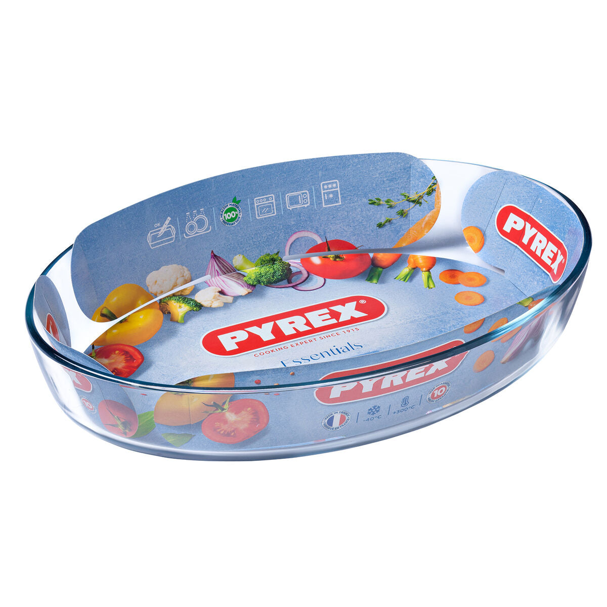 Pirofila da Forno Pyrex Classic Ovalada 35 x 24 x 7 cm Trasparente Vetro (6 Unità)