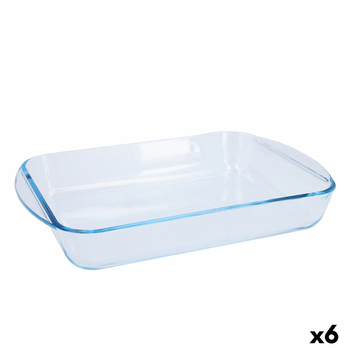 Pirofila da Forno Pyrex Classic Rettangolare 35 x 23 x 6 cm Trasparente Vetro (6 Unità)