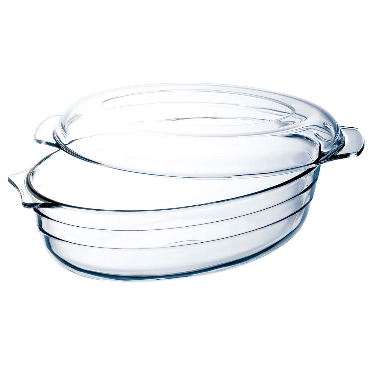 Teglia da Cucina Ô Cuisine Ocuisine Con coperchio 3 L 1,1 L Trasparente Vetro (3 Unità)