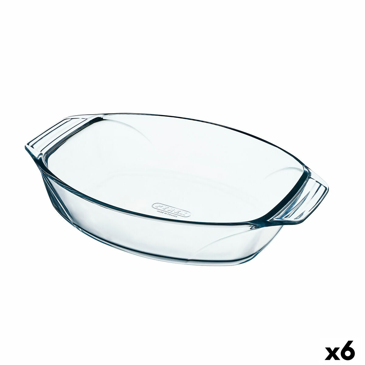 Pirofila da Forno Pyrex Irresistible Ovalada 35,1 x 24,1 x 6,9 cm Trasparente Vetro (6 Unità)