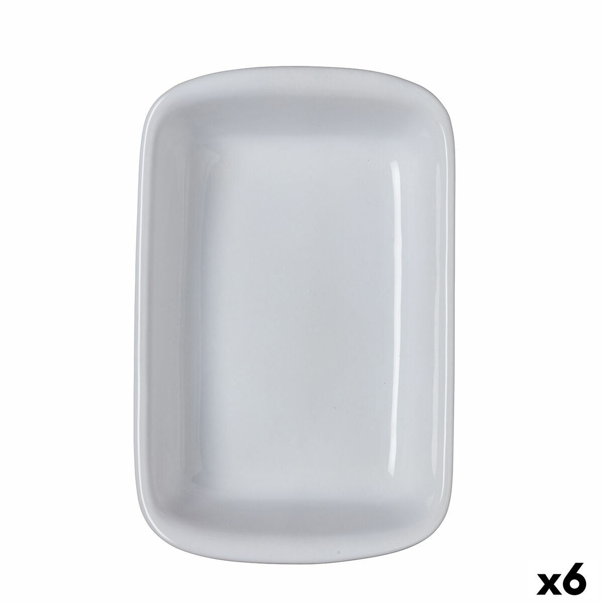 Pirofila da Forno Pyrex Supreme Rettangolare 30,2 x 20 x 7,4 cm Ceramica Bianco Vetro temperato (6 Unità)
