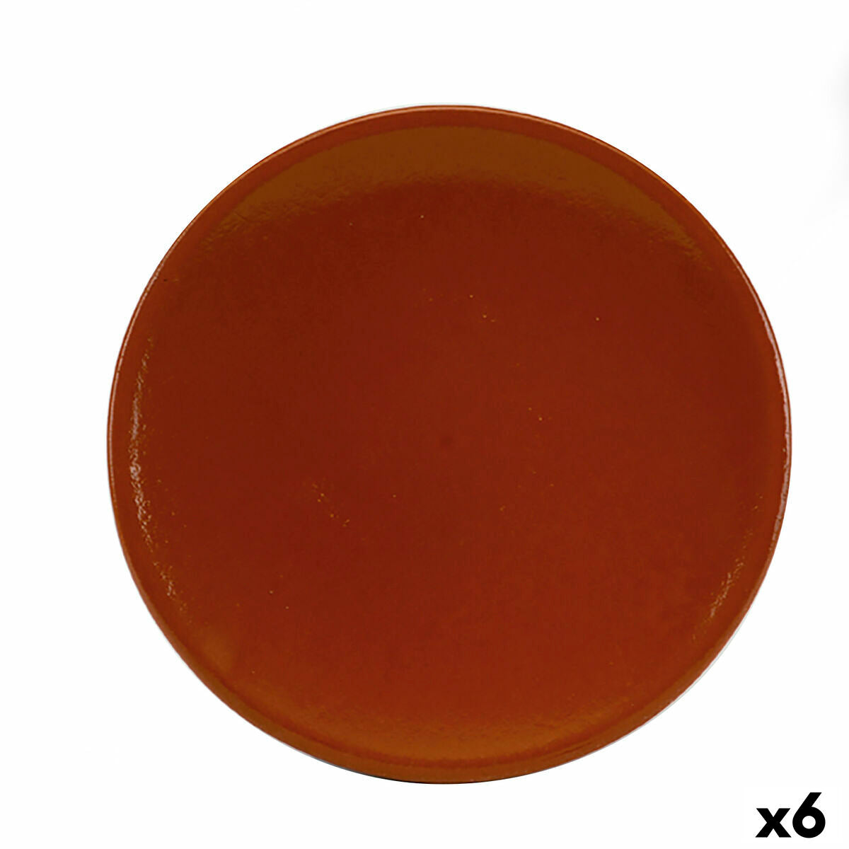 Piatto Raimundo Rifrattore Argilla cotta Ceramica Marrone (Ø 30 cm) (6 Unità)