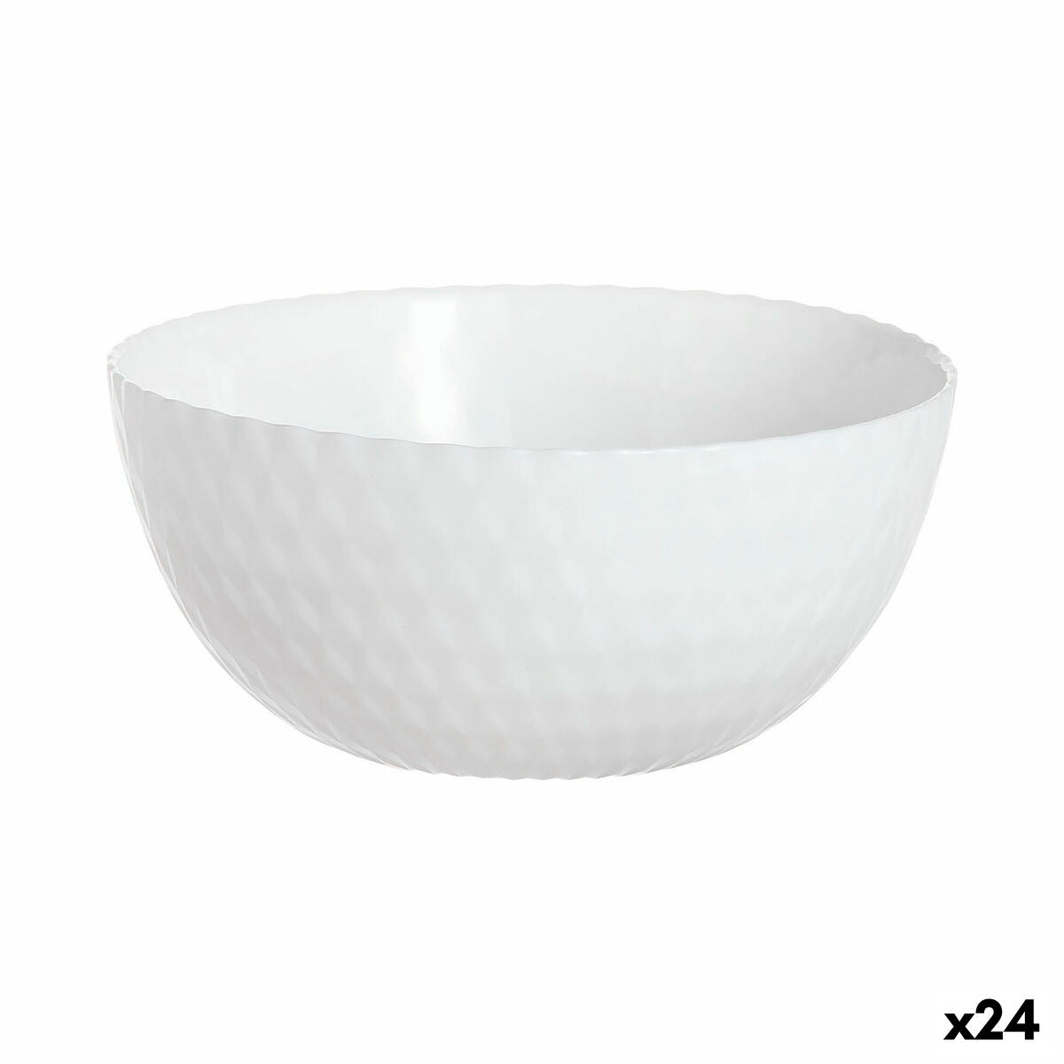 Ciotola Luminarc Pampille Bianco Vetro (13 cm) (24 Unità)