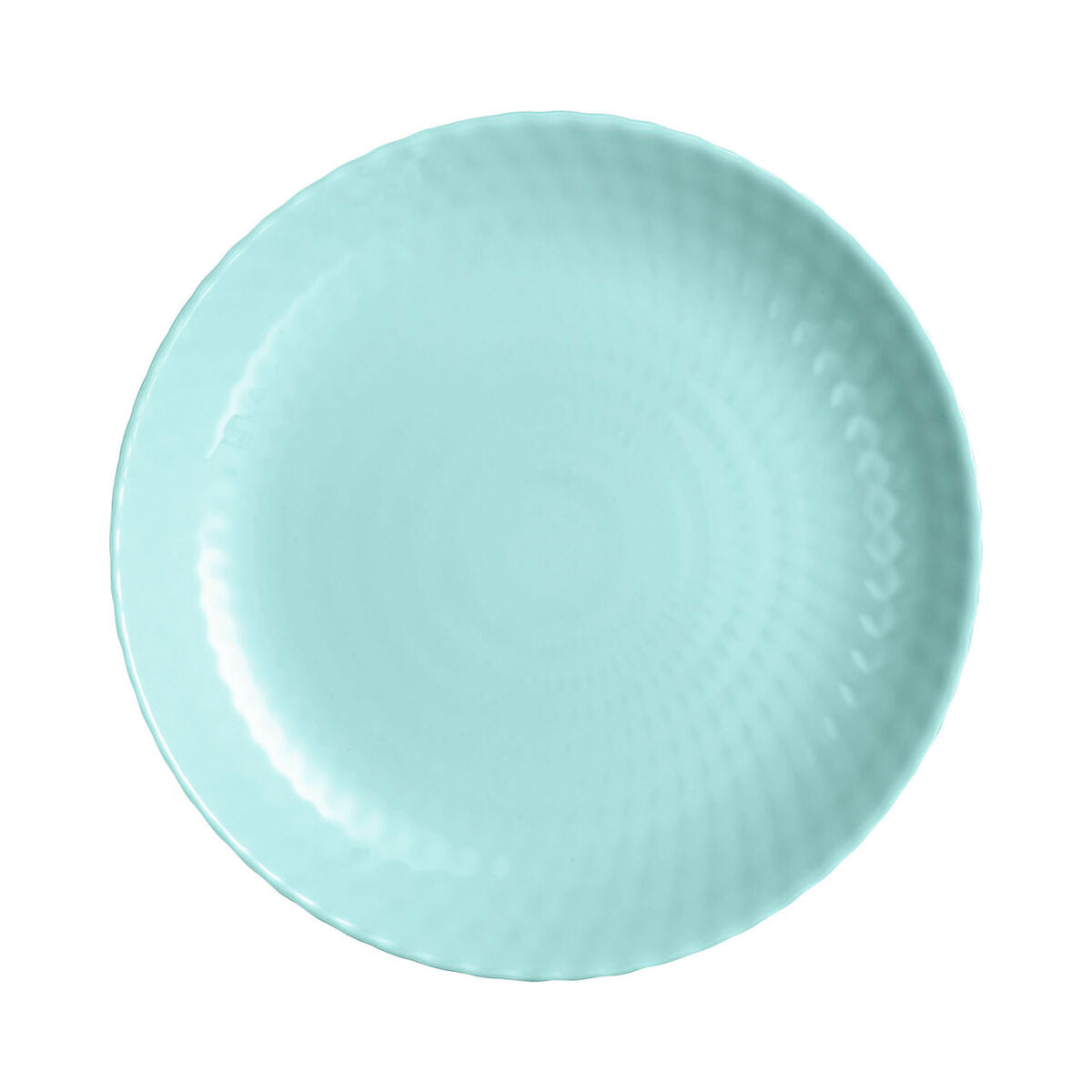 Piatto Piano Luminarc Pampille Turchese Vetro (25 cm) (24 Unità)