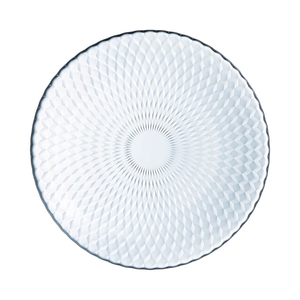 Piatto Piano Luminarc Pampille Trasparente Vetro (25 cm) (24 Unità)