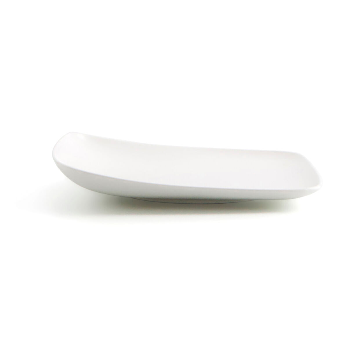 Piatto Piano Ariane Vital Quadrato Ceramica Bianco (30 x 22 cm) (6 Unità)