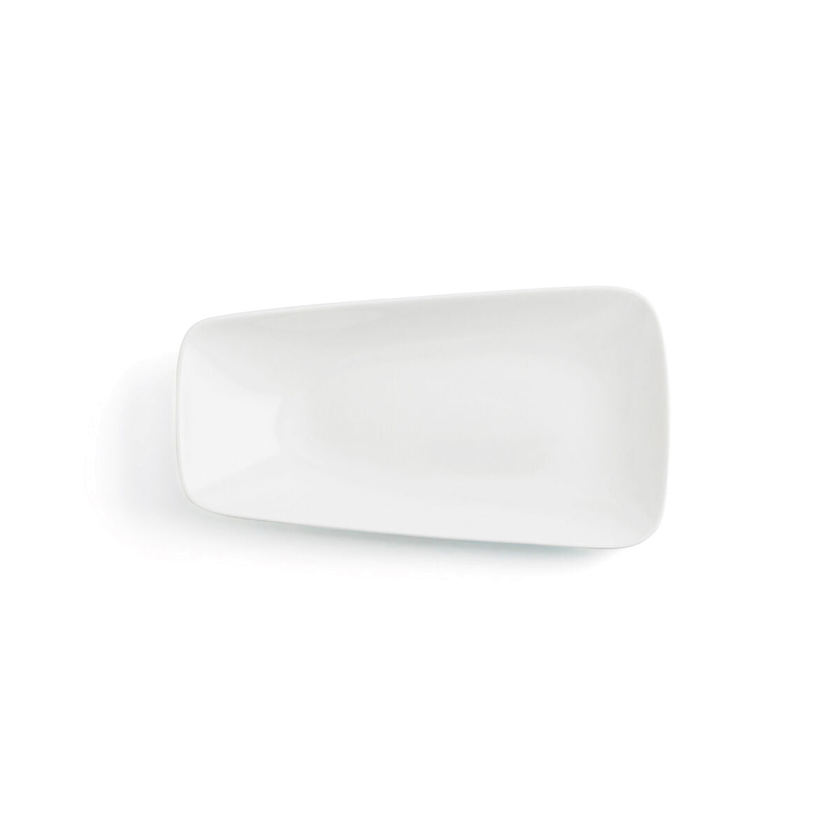 Piatto Piano Ariane Vital Rettangolare Ceramica Bianco (24 x 13 cm) (12 Unità)
