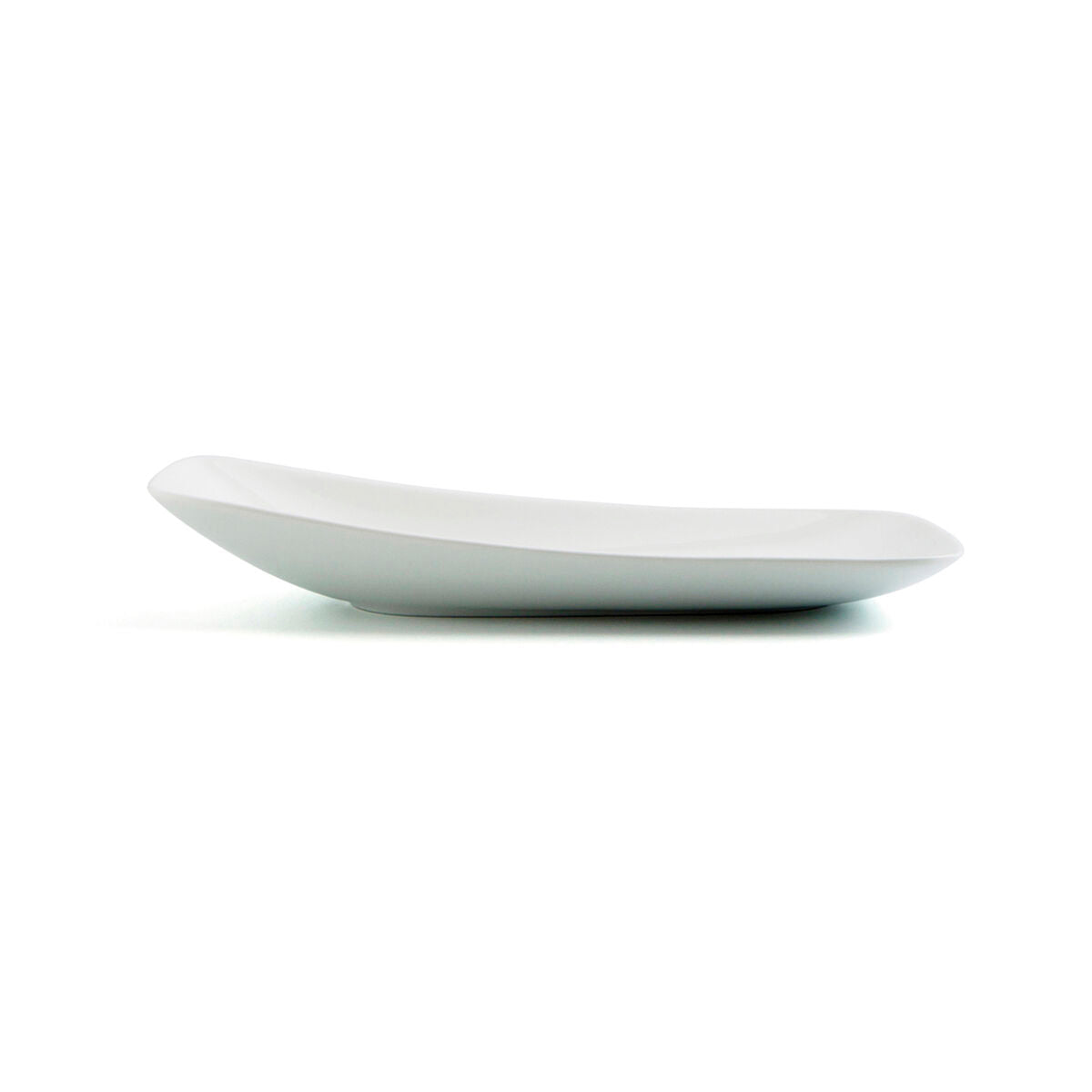 Piatto Piano Ariane Vital Rettangolare Ceramica Bianco (24 x 13 cm) (12 Unità)