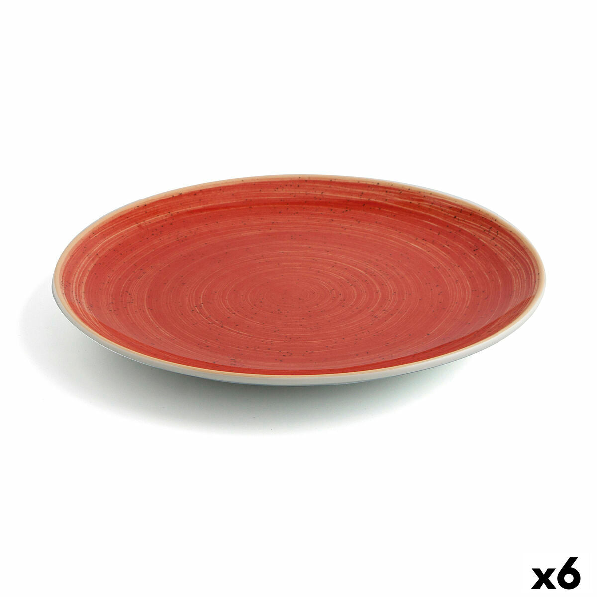 Piatto Piano Ariane Terra Ceramica Rosso (Ø 31 cm) (6 Unità)