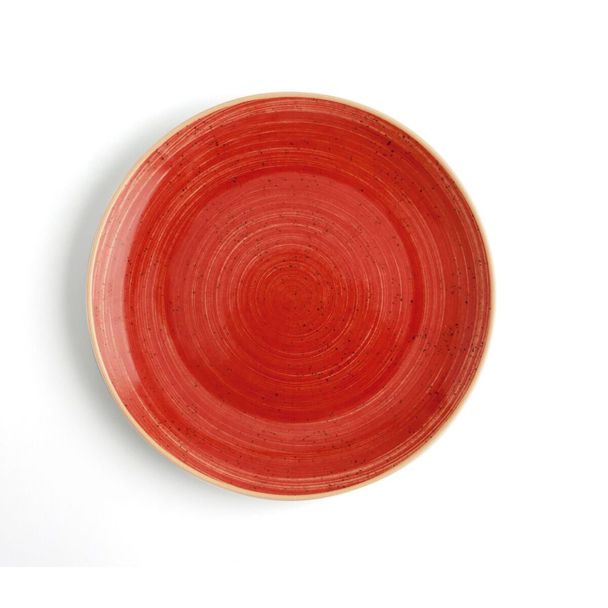 Piatto Piano Ariane Terra Ceramica Rosso (24 cm) (6 Unità)