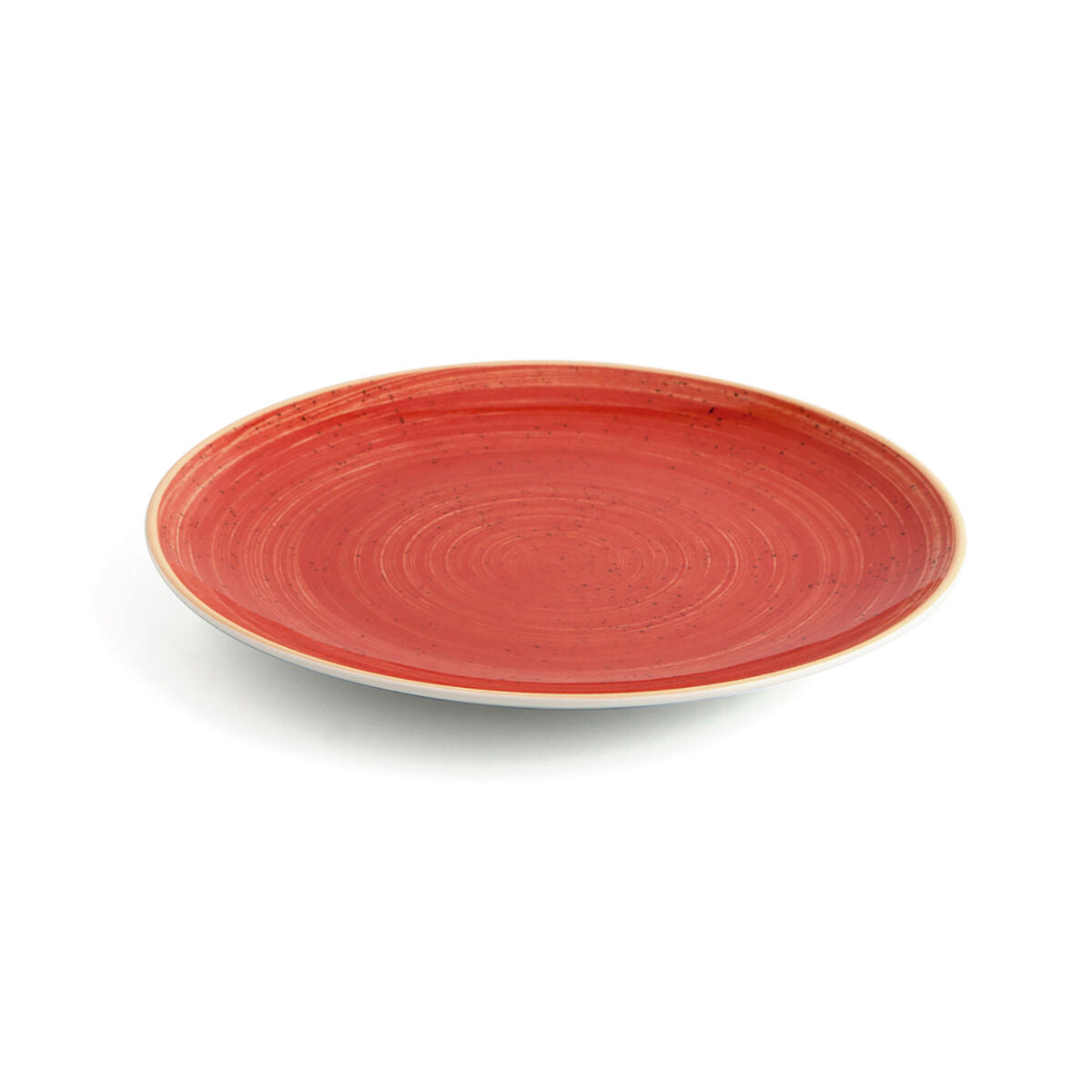 Piatto Piano Ariane Terra Ceramica Rosso (24 cm) (6 Unità)
