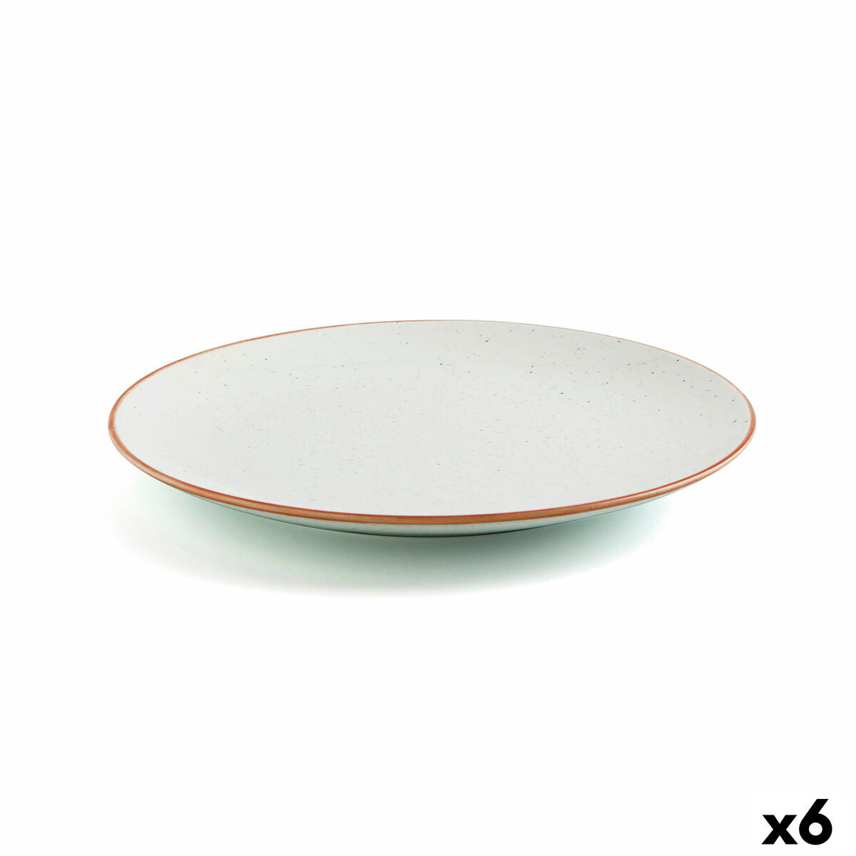 Piatto Piano Ariane Terra Ceramica Beige (24 cm) (6 Unità)