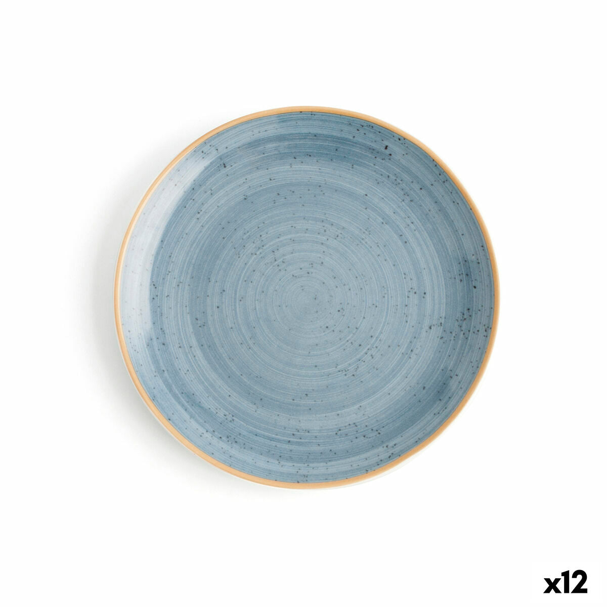 Piatto Piano Ariane Terra Ceramica Azzurro (Ø 21 cm) (12 Unità)