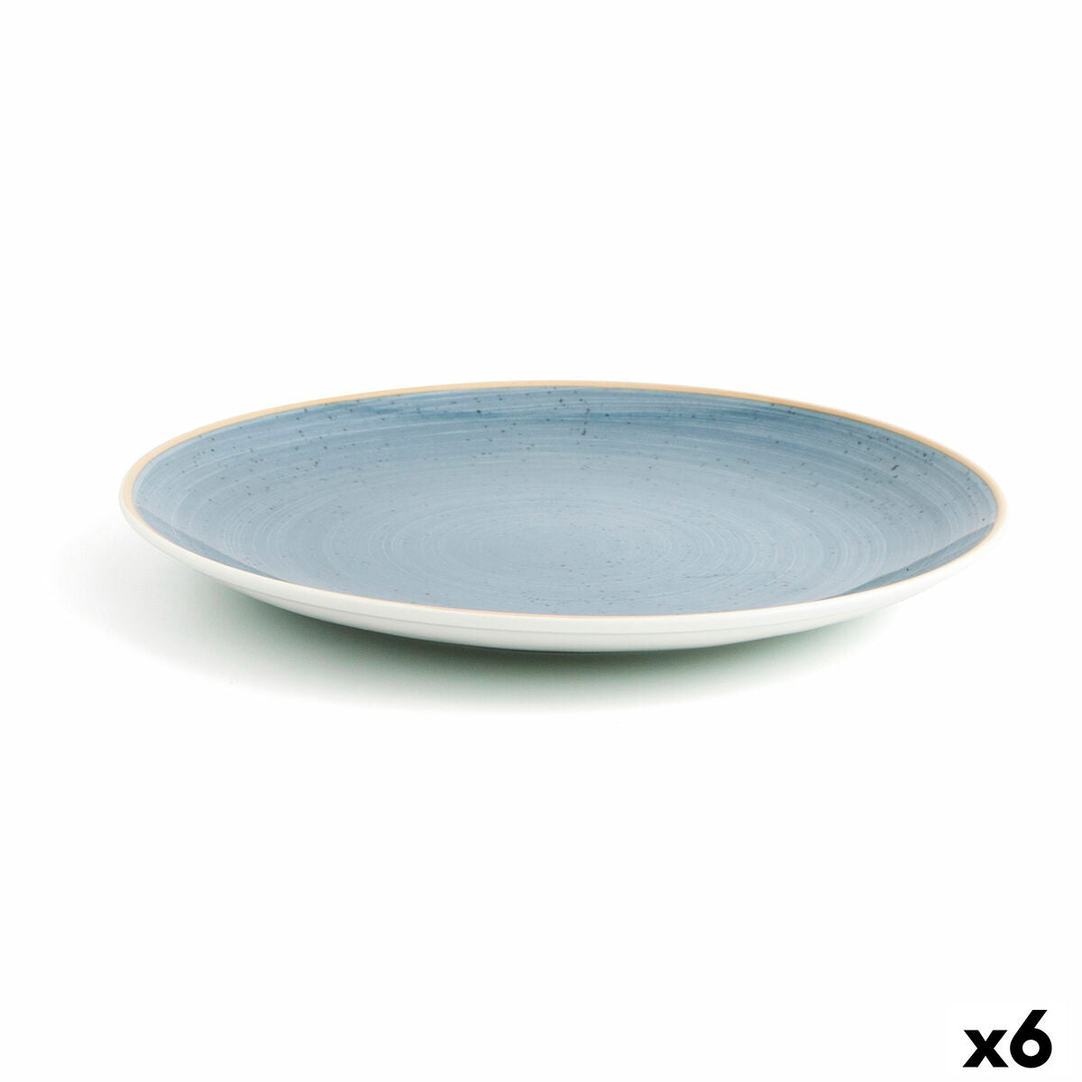 Piatto Piano Ariane Terra Ceramica Azzurro (Ø 31 cm) (6 Unità)